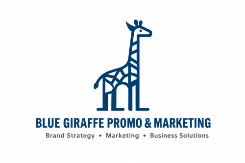 Blue Giraffe Promo and Marketing logo