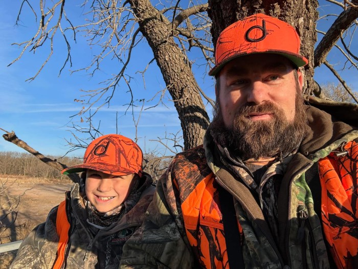 Kris and his son hunting